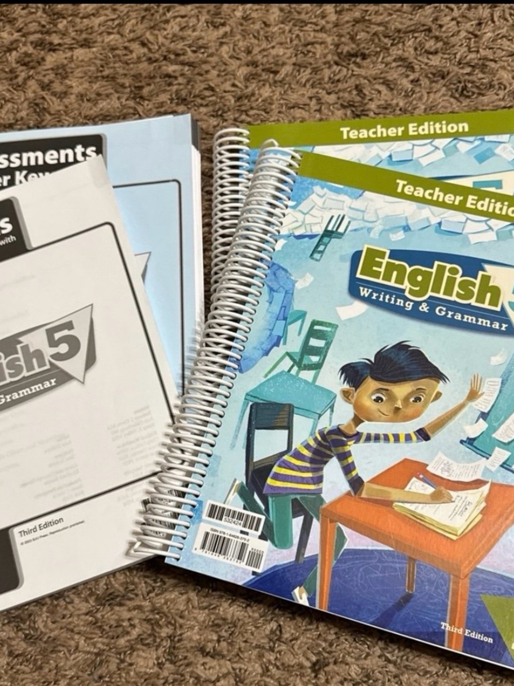 English Writing & Grammar Teacher Edition Workbook - Blue